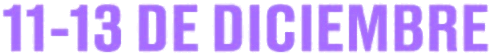11 al 13 de diciembre